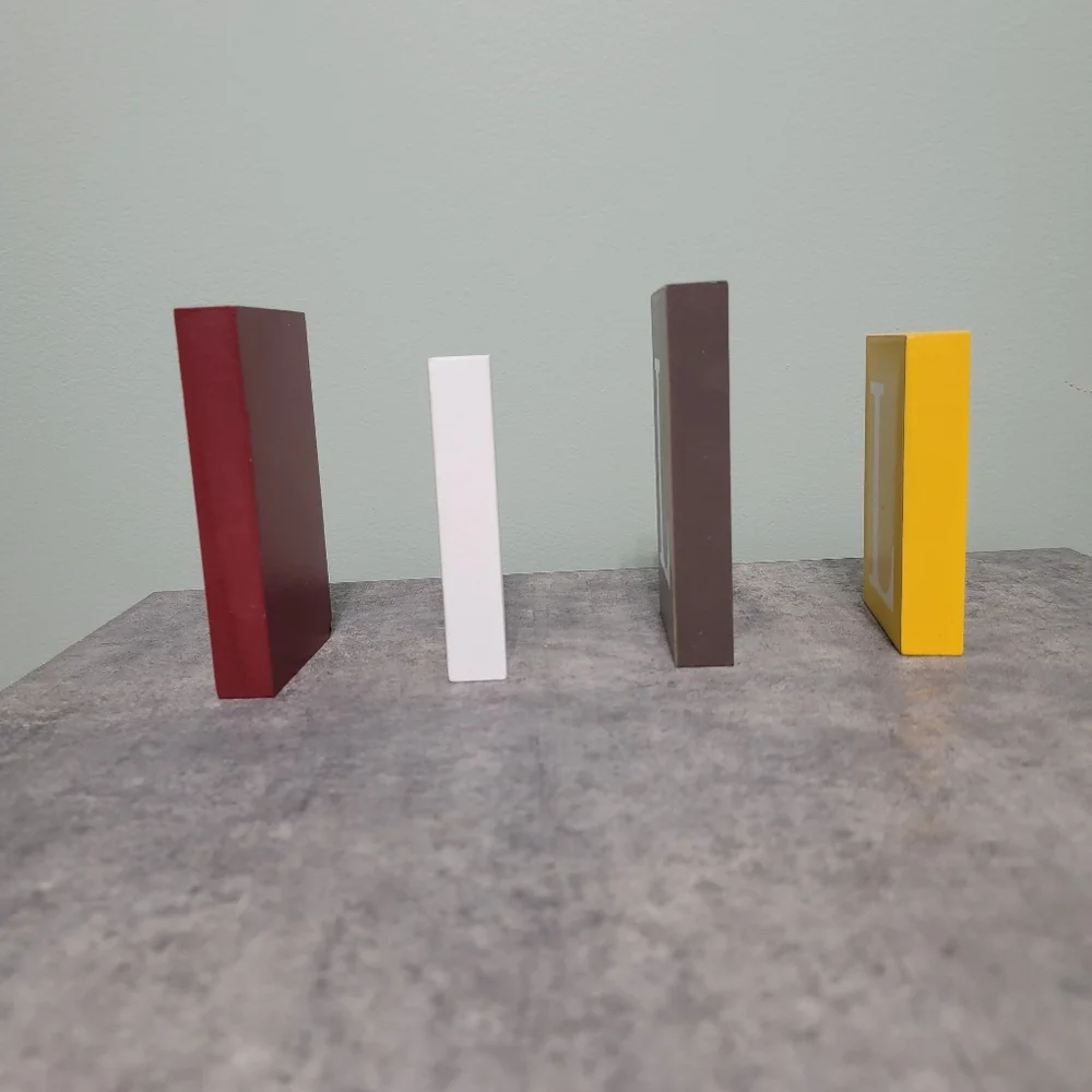 Set of 4 Free Standing Fall Signs Rustic‎ Table Decor Thanksgiving